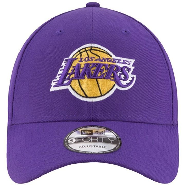 Kepurė su snapeliu New Era Lakers 9Forty, violetinė