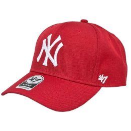 Kepurė su snapeliu 47 Brand MLB New York Yankees, raudona
