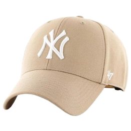 Kepurė su reguliuojamu užsegimu 47 Brand New York Yankees MVP, smėlio