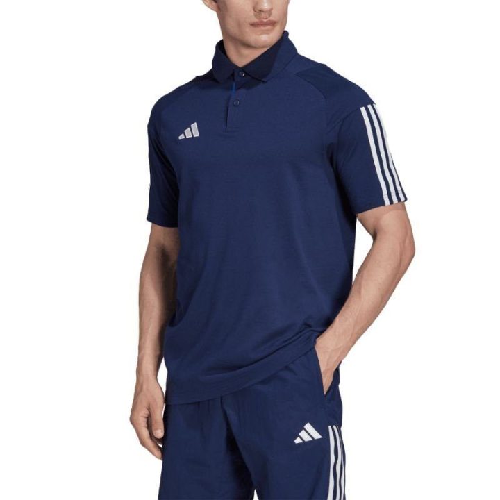 Vyriški polo marškinėliai adidas Tiro 23, tamsiai mėlyni