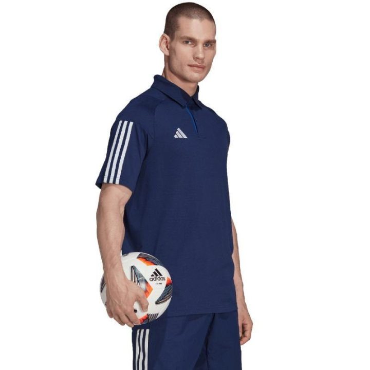 Vyriški polo marškinėliai adidas Tiro 23, tamsiai mėlyni