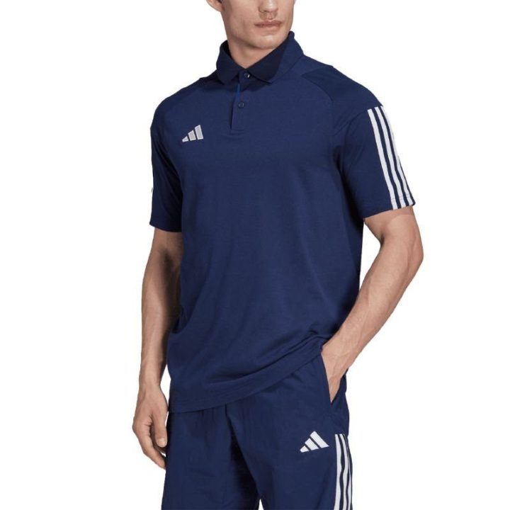 Vyriški polo marškinėliai adidas Tiro 23, tamsiai mėlyni