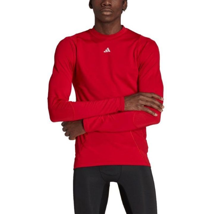 Vyriški kompresiniai marškinėliai adidas Techfit, raudoni