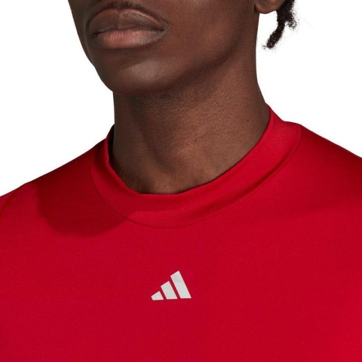 Vyriški kompresiniai marškinėliai adidas Techfit, raudoni