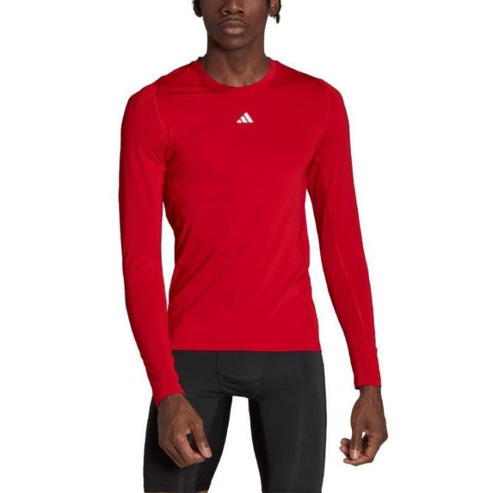 Vyriški prigludę marškinėliai adidas Techfit, raudoni