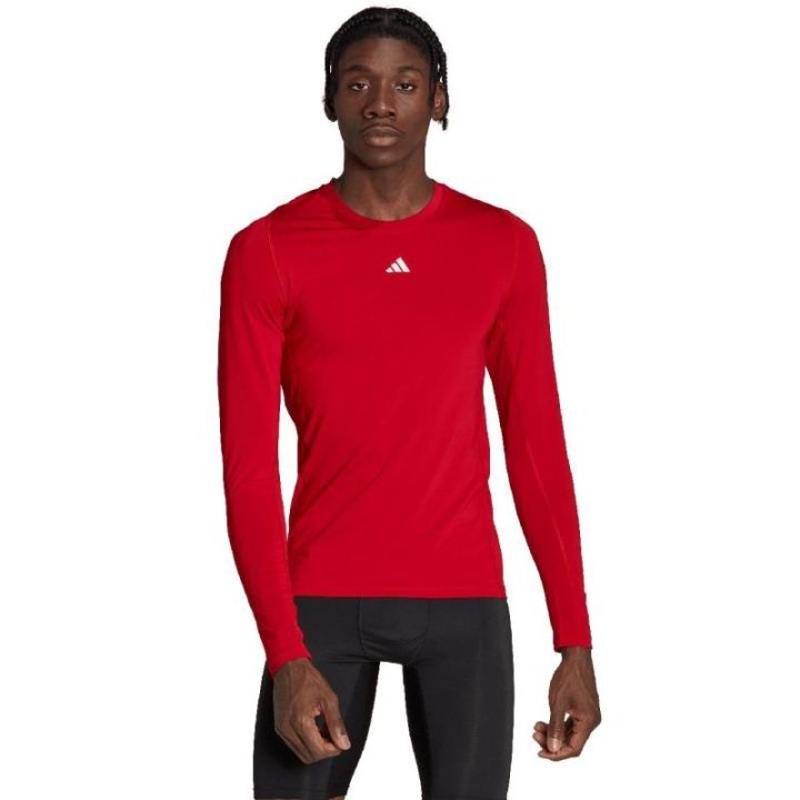 Vyriški prigludę marškinėliai adidas Techfit, raudoni