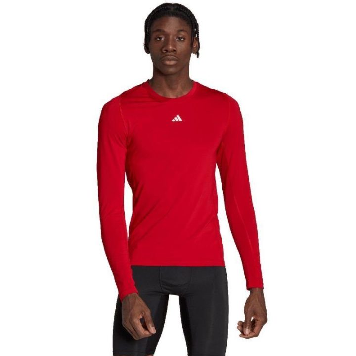 Vyriški prigludę marškinėliai adidas Techfit, raudoni
