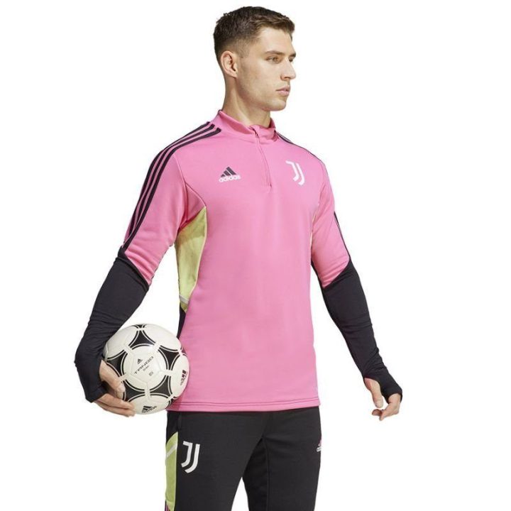 Vyriškas futbolo džemperis adidas Juventus Training Top, rožinis