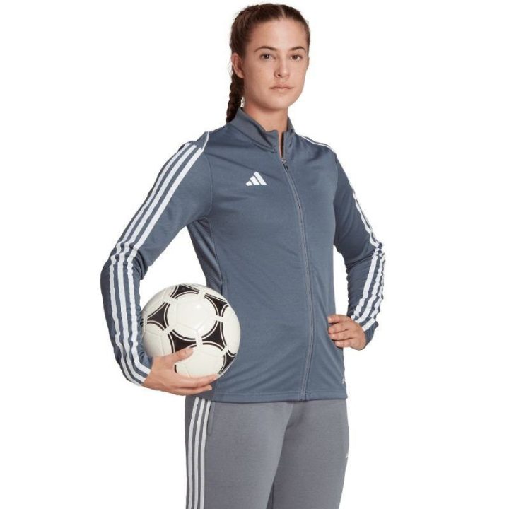 Moteriškas futbolo džemperis adidas Tiro 23 League Training, pilkas