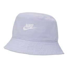 Medvilninė skrybėlė plačiais kraštais Nike Sportswear, violetinė