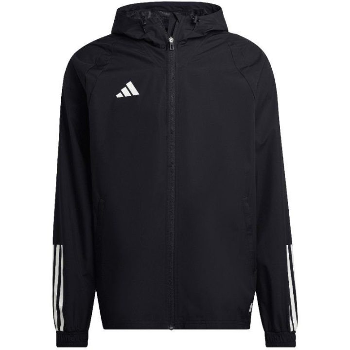 Vyriškas vandeniui atsparus džemperis adidas Tiro 23, juodas