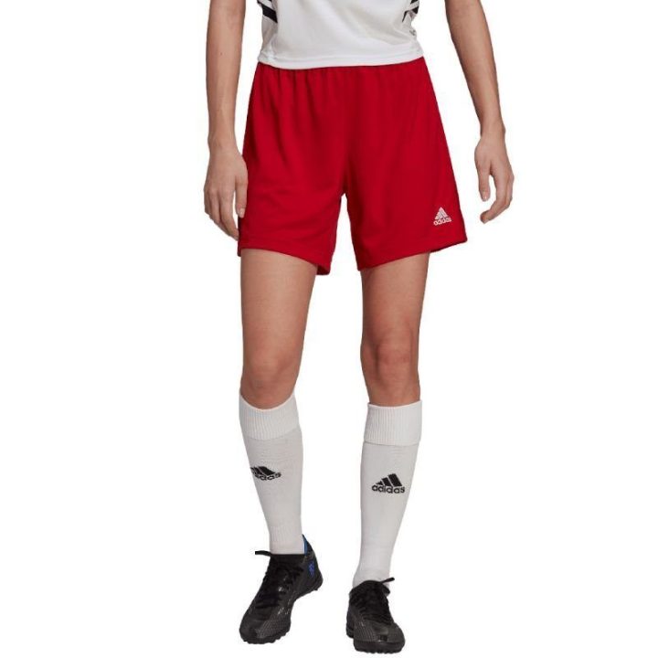 Moteriški futbolo šortai adidas Entrada 22, raudoni