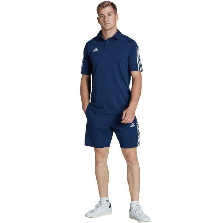 Vyriški šortai su raišteliu adidas Tiro 23, tamsiai mėlyni