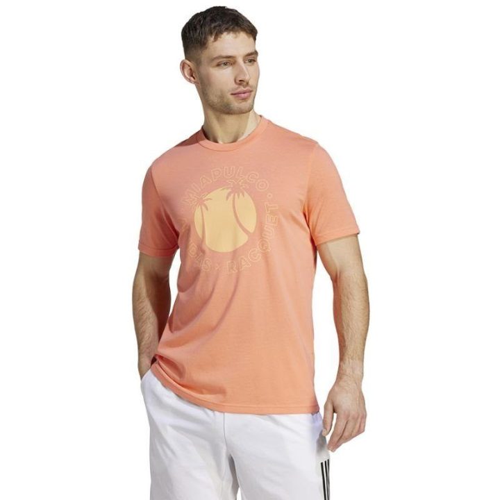 Vyriški marškinėliai adidas RM Sun Graphic Tee, oranžiniai