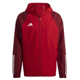 Vyriška neperšlampama striukė adidas Tiro 23 All Weather, raudona