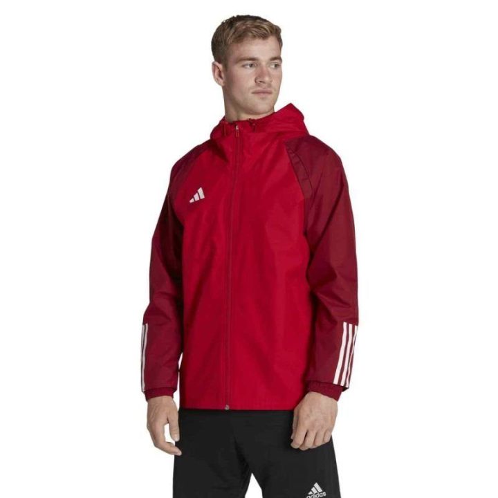 Vyriška neperšlampama striukė adidas Tiro 23 All Weather, raudona