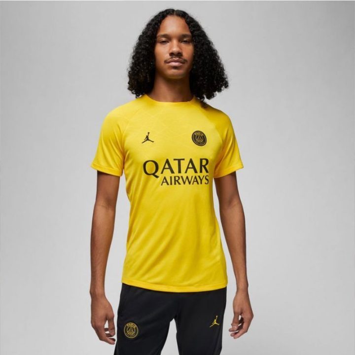 Vyriški marškinėliai Nike PSG DF Academy Pro, geltoni