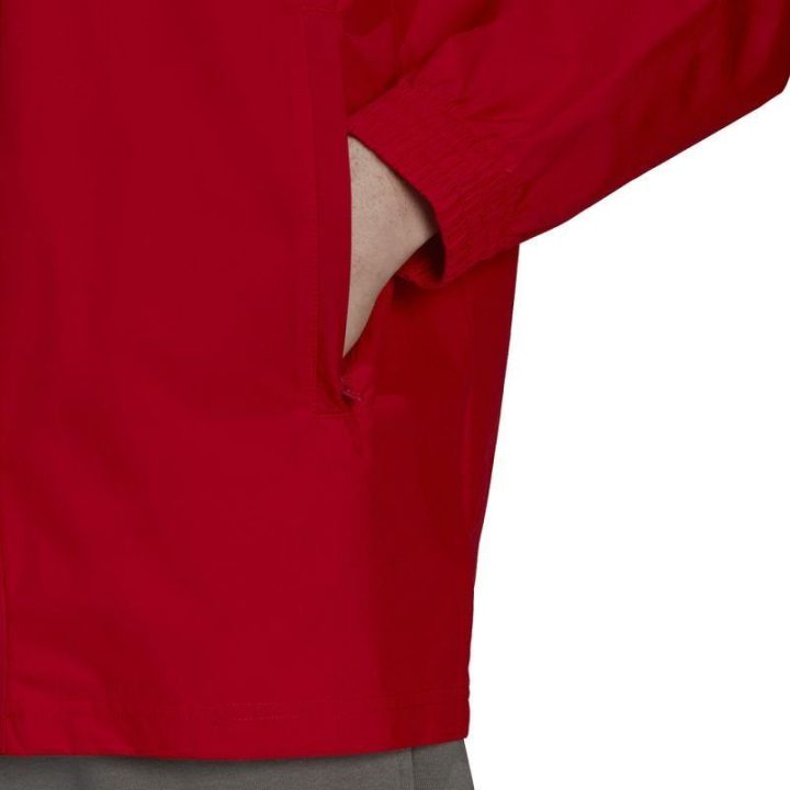 Vyriška striukė su gobtuvu adidas Entrada 22 All Weather, raudona