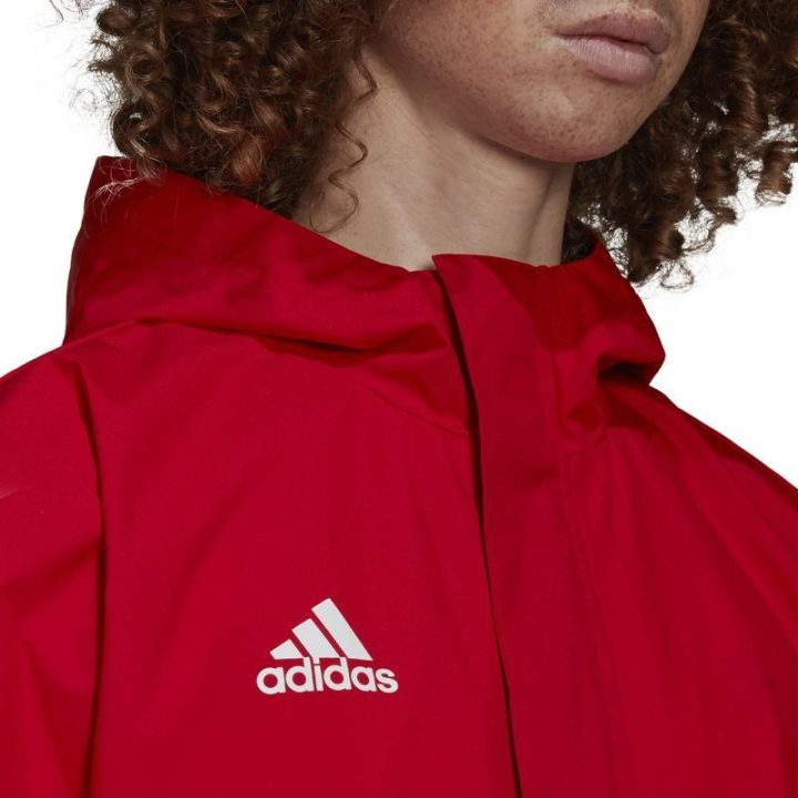 Vyriška striukė su gobtuvu adidas Entrada 22 All Weather, raudona