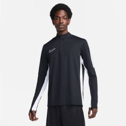 Vyriškas džemperis su užtrauktuku Nike Dri-Fit Academy, juodas