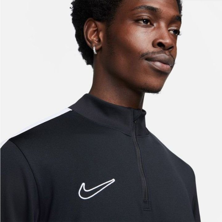 Vyriškas džemperis su užtrauktuku Nike Dri-Fit Academy, juodas