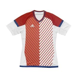 Vyriški įprasto kirpimo marškinėliai adidas Moro, balti ir raudoni