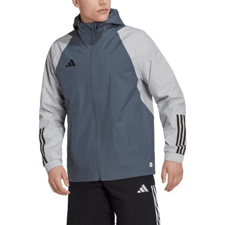 Vyriška vandeniui atspari striukė adidas Tiro 23, pilka