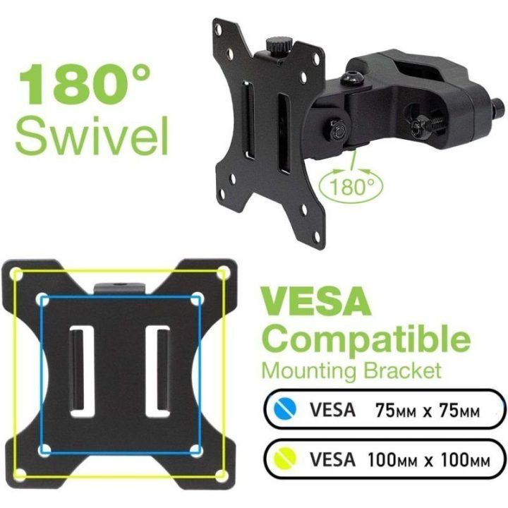 Televizoriaus laikiklis TECHLY, 13–30 colių, iki 10 kg, juodas