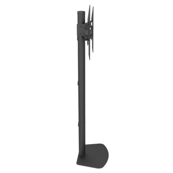 Grindinis televizoriaus stovas Techly, 32–55 colių, iki 40 kg, juodas