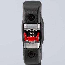 Izoliacijos nuėmimo replės KNIPEX PreciStrip 16, juodos ir raudonos