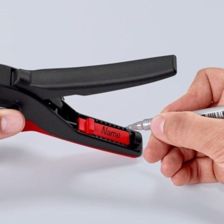 Izoliacijos nuėmimo replės KNIPEX PreciStrip 16, juodos ir raudonos