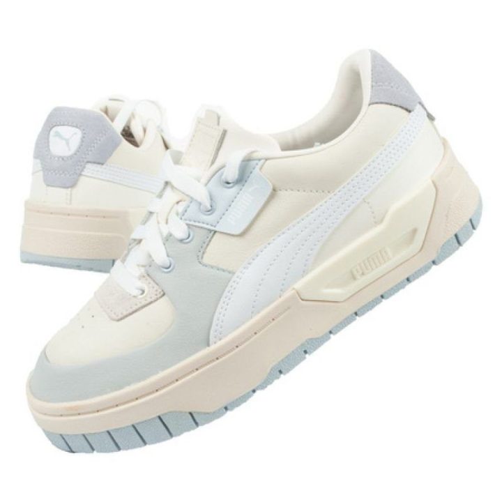 Moteriški sportbačiai su 3,5 cm platforma Puma Cali Dream, balti