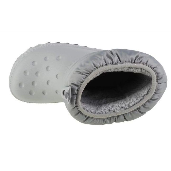 Vaikiški sniego batai Crocs Classic Neo Puff, pilki