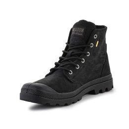 Uniseks odiniai suvarstomi auliniai batai Palladium Pampa Hi Supply Lth, juodi