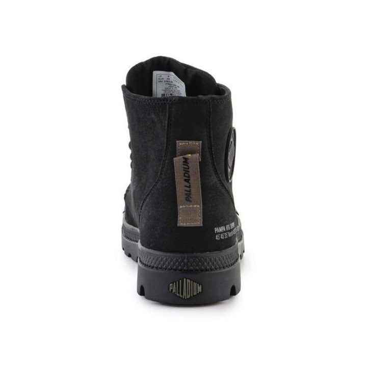 Uniseks odiniai suvarstomi auliniai batai Palladium Pampa Hi Supply Lth, juodi