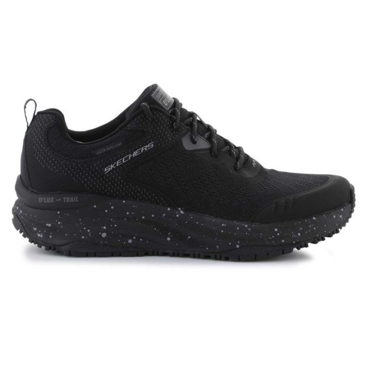 Vyriški žemo profilio bekelės bateliai Skechers D'LUX Trail, juodi