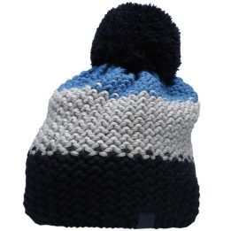 Kepurė berniukams su vilna ir pomponu 4F, mėlyna