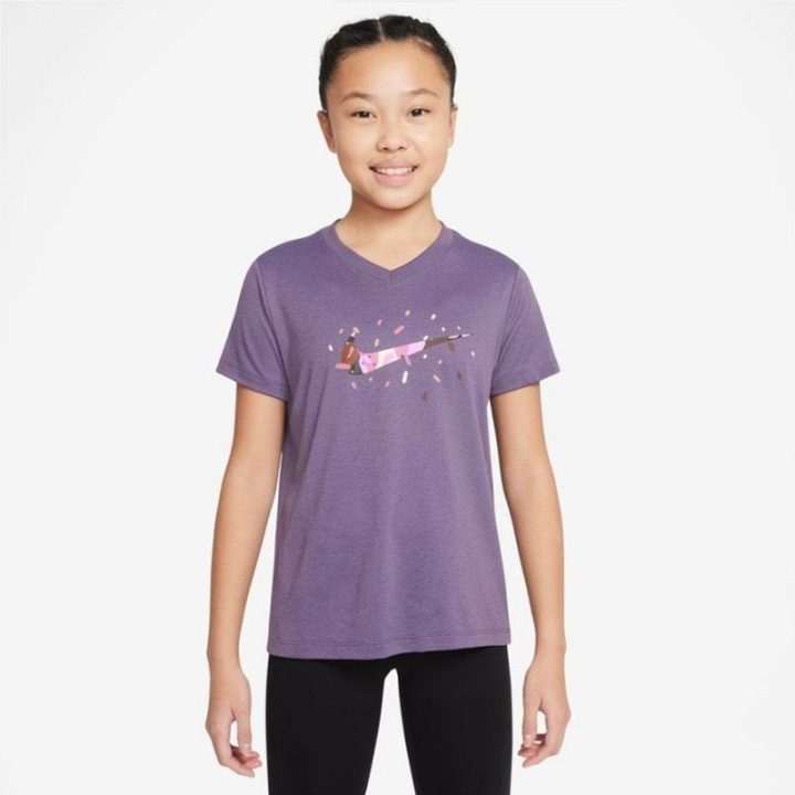 Vaikiški marškinėliai Nike Dri-FIT, violetiniai