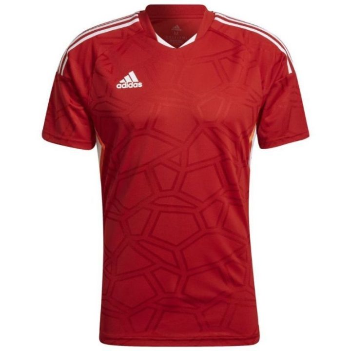 Vyriški prigludusio kirpimo marškinėliai adidas Condivo 22, raudoni