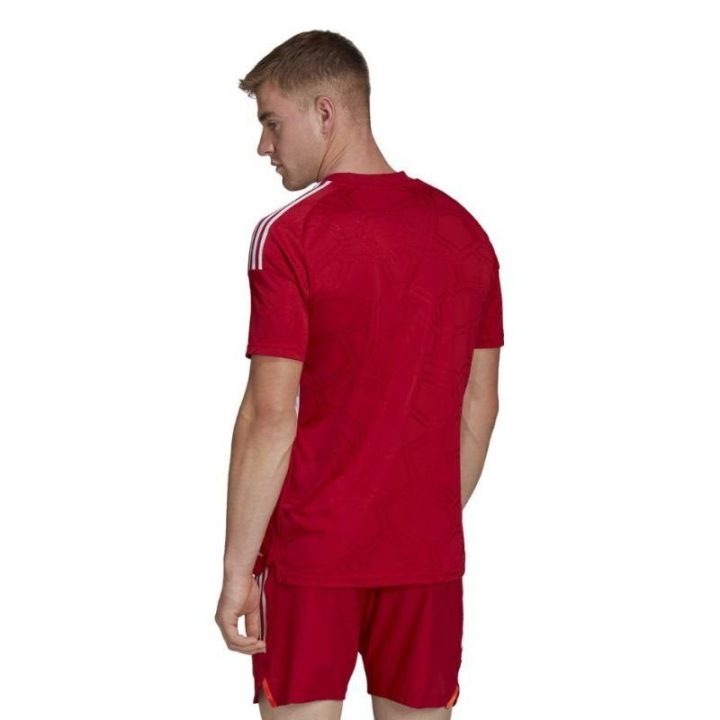Vyriški prigludusio kirpimo marškinėliai adidas Condivo 22, raudoni