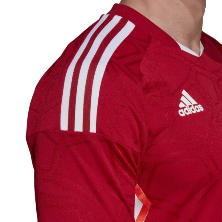 Vyriški prigludusio kirpimo marškinėliai adidas Condivo 22, raudoni