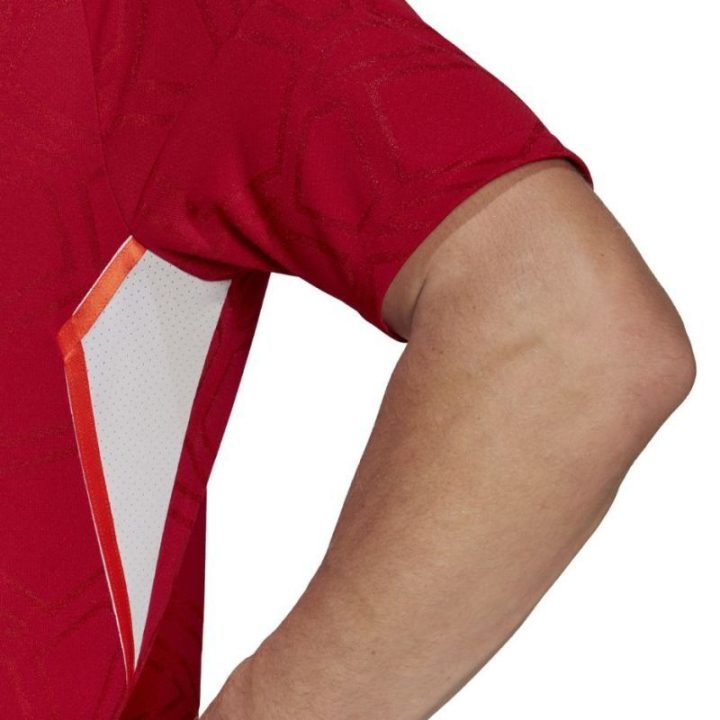 Vyriški prigludusio kirpimo marškinėliai adidas Condivo 22, raudoni