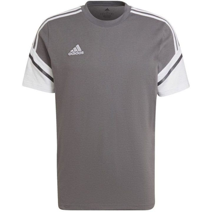 Vyriški medvilniniai marškinėliai adidas Condivo 22, pilki ir balti