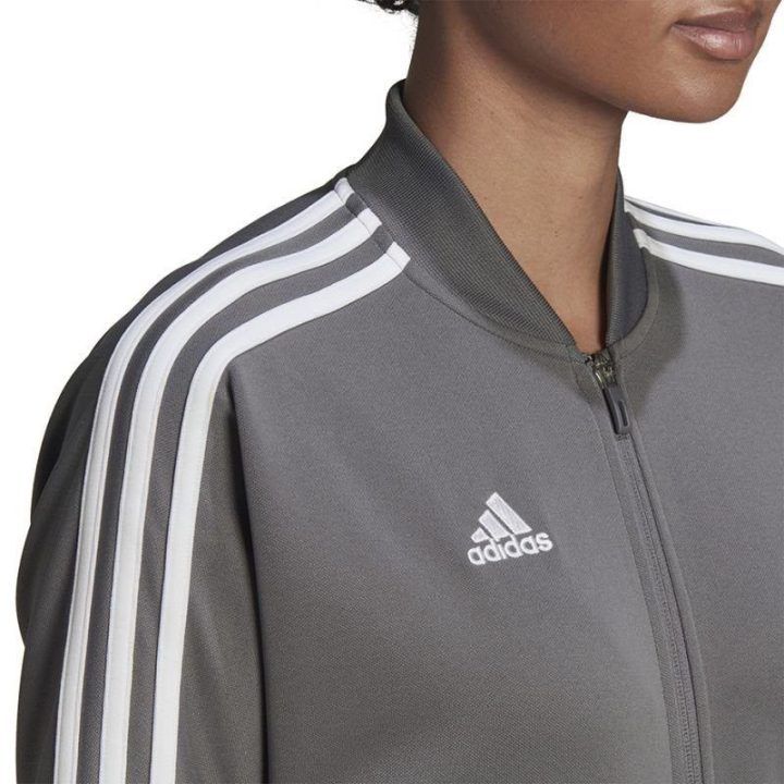 Moteriška sportinė striukė su užtrauktuku adidas Condivo 22, pilka