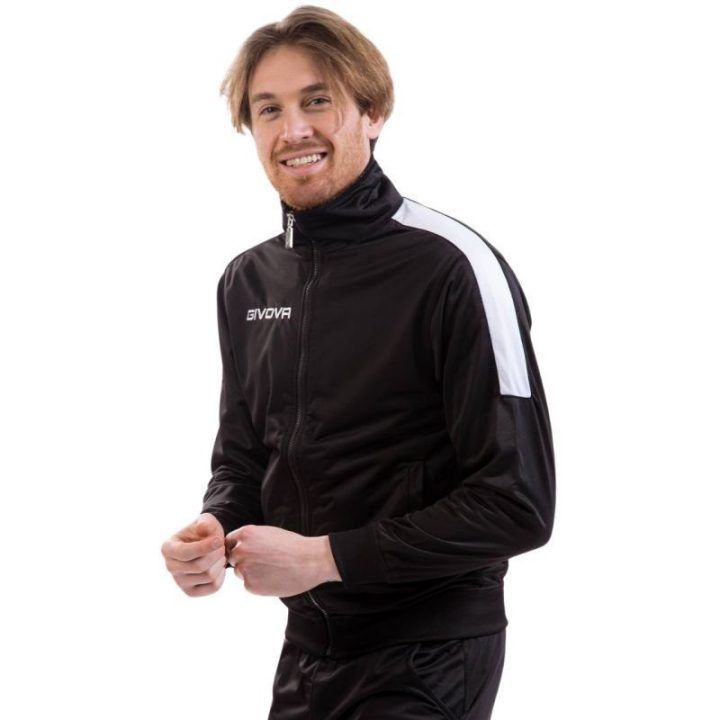 Sportinis kostiumas Givova Tuta Revolution, juodas ir baltas