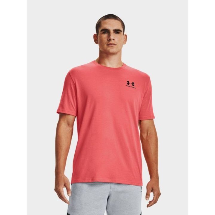 Vyriški medvilniniai marškinėliai Under Armour Sportstyle LC SS, rožiniai