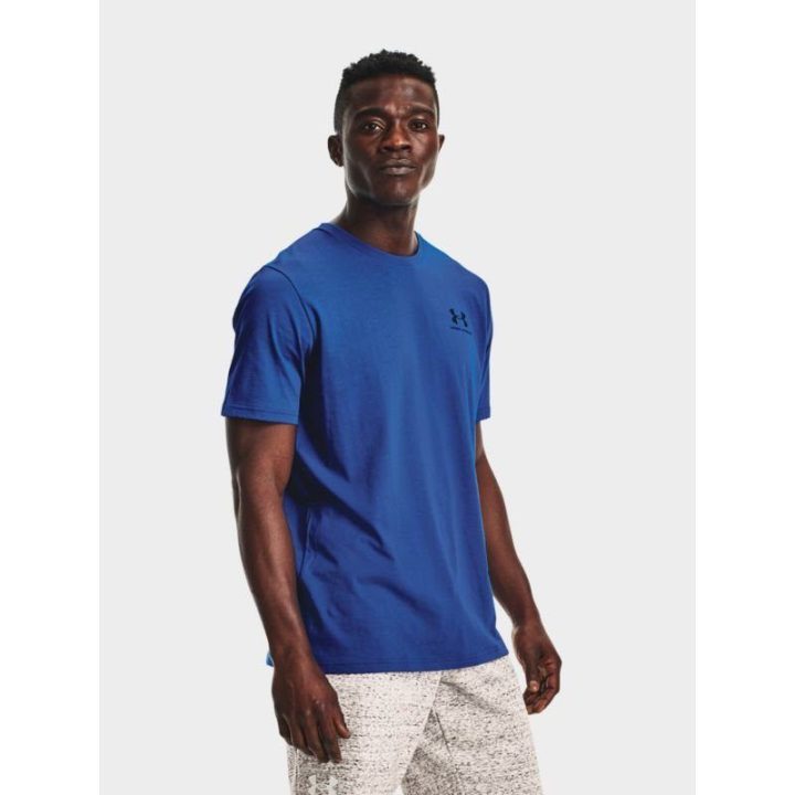 Vyriški medvilniniai marškinėliai Under Armour Sportstyle LC SS, mėlyni