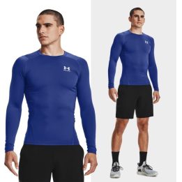 Vyriški marškinėliai ilgomis rankovėmis Under Armour, mėlyni