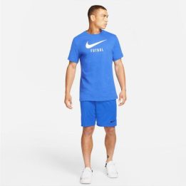 Vyriški laisvo kirpimo marškinėliai Nike Swoosh, mėlyni