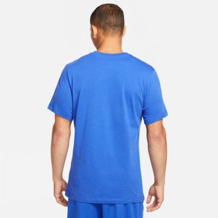 Vyriški laisvo kirpimo marškinėliai Nike Swoosh, mėlyni